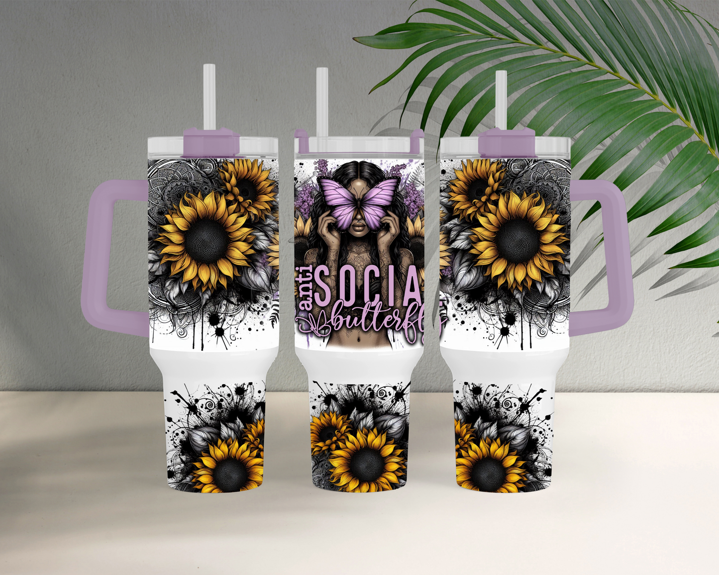 Anti Social Butterfly 40oz Tumbler