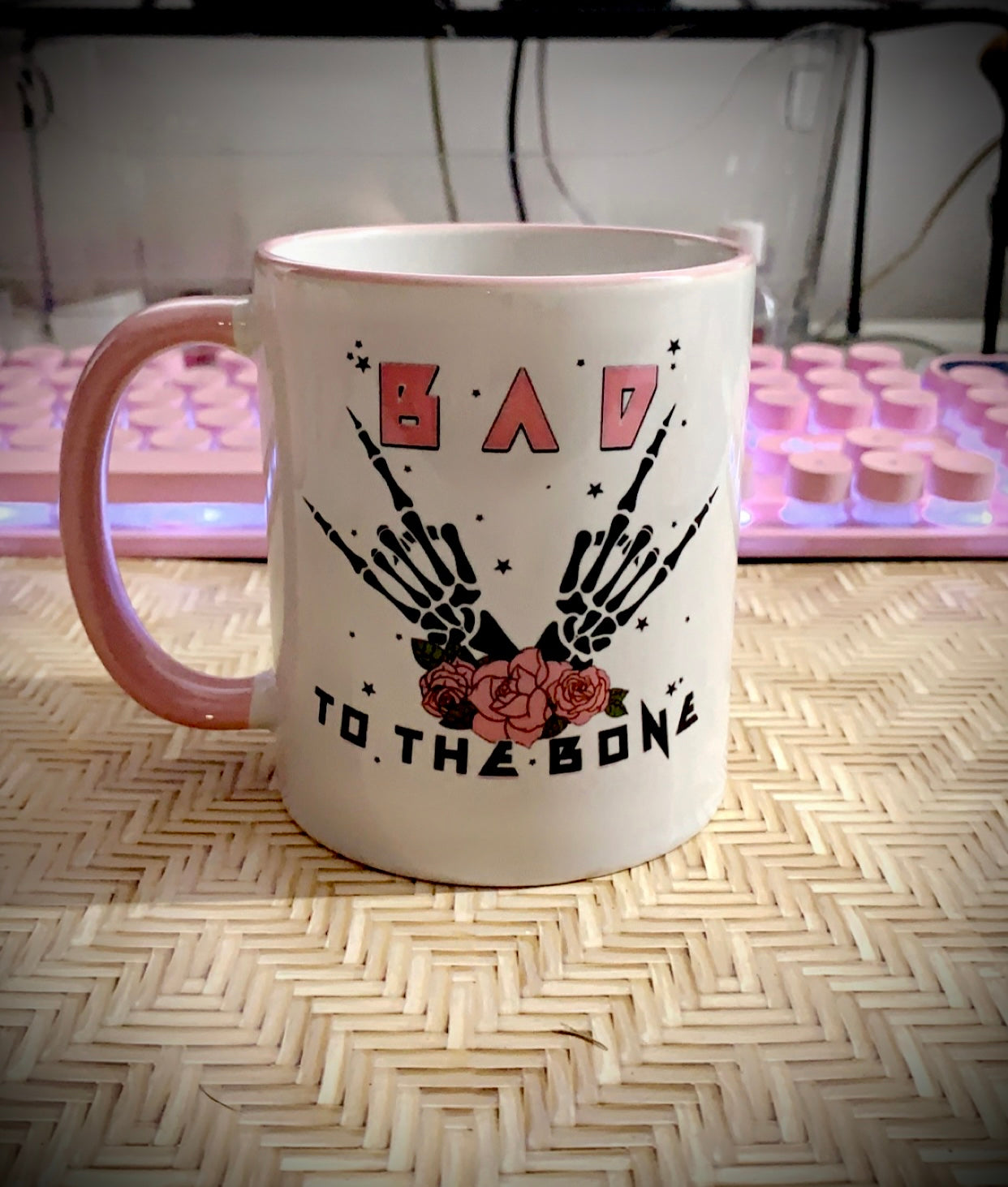 Bad to the bone coffee cup