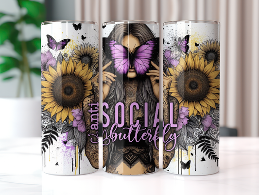 Antisocial Butterfly 20oz Tumbler