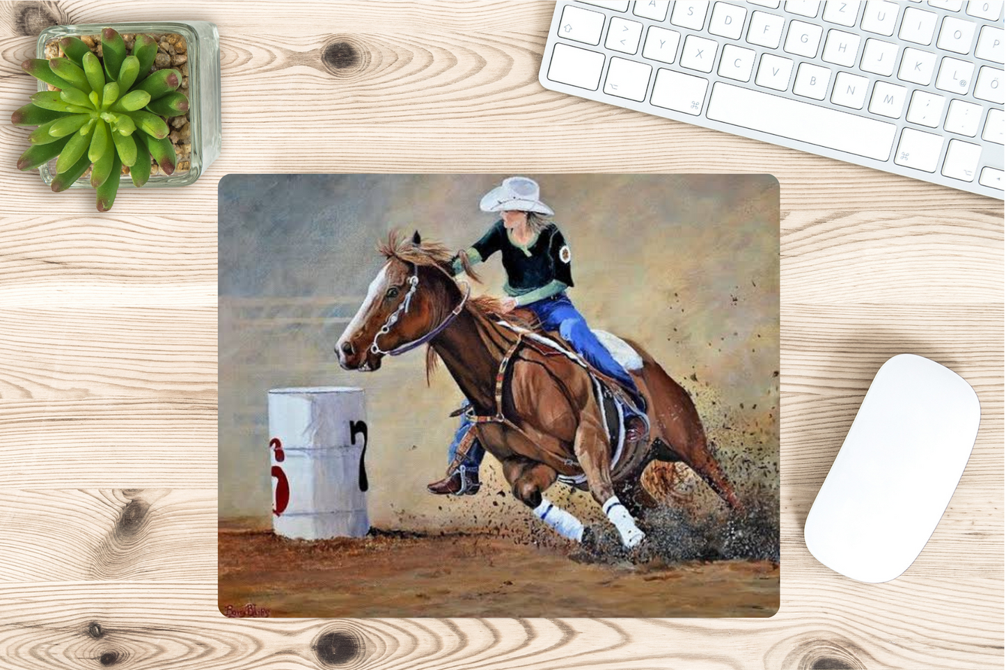 Barrel Horse Mouse Pad