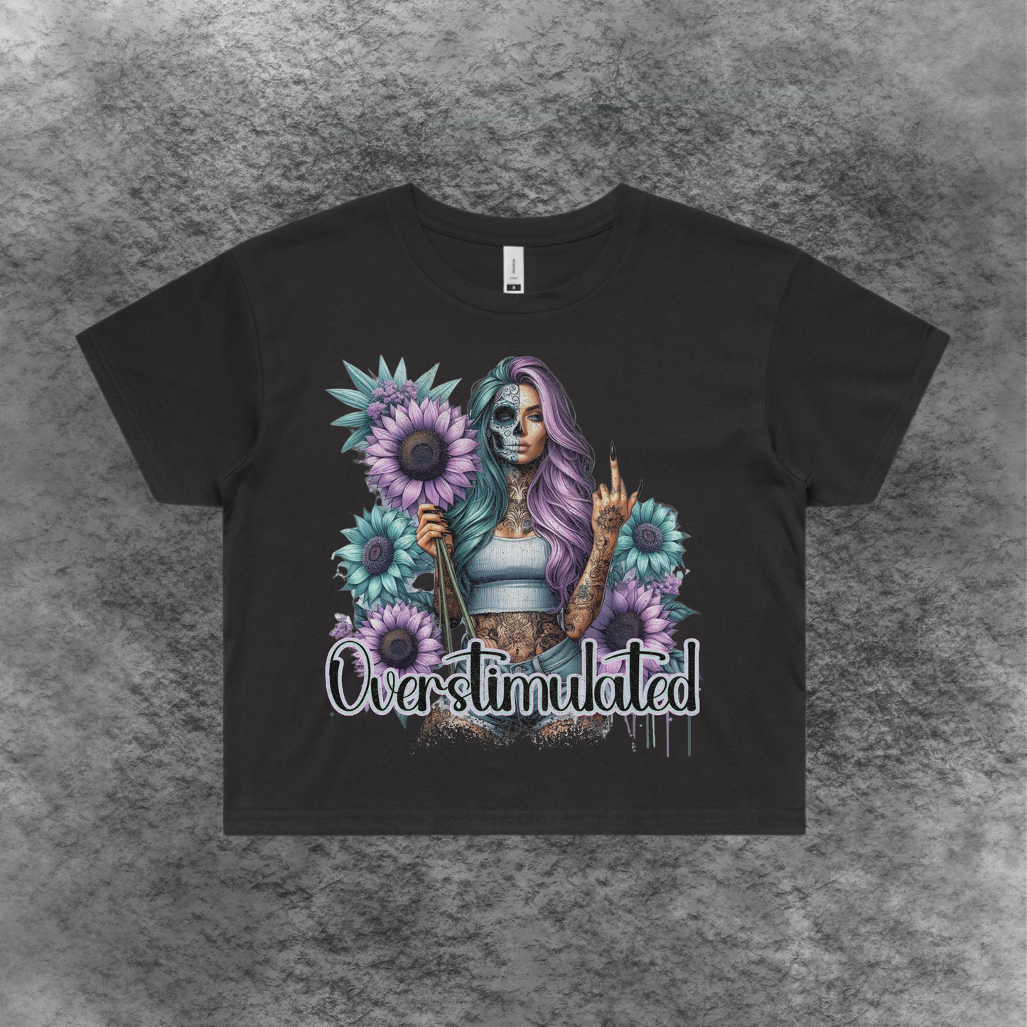 Overstimulated Crop Tee