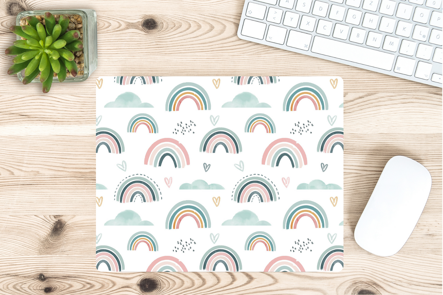 Boho Rainbow Mouse Pad