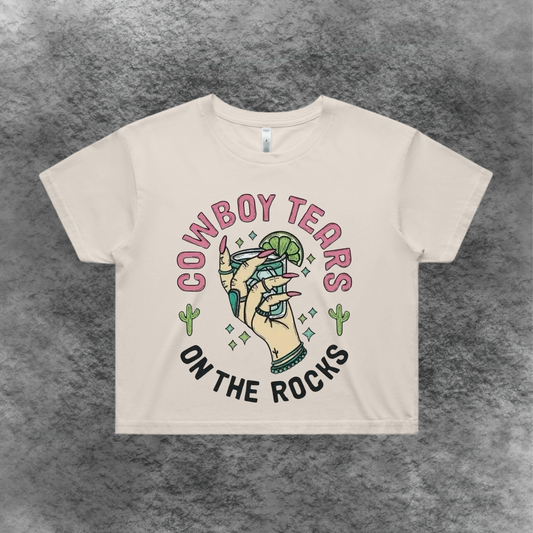 Cowboy Tears Crop Tee