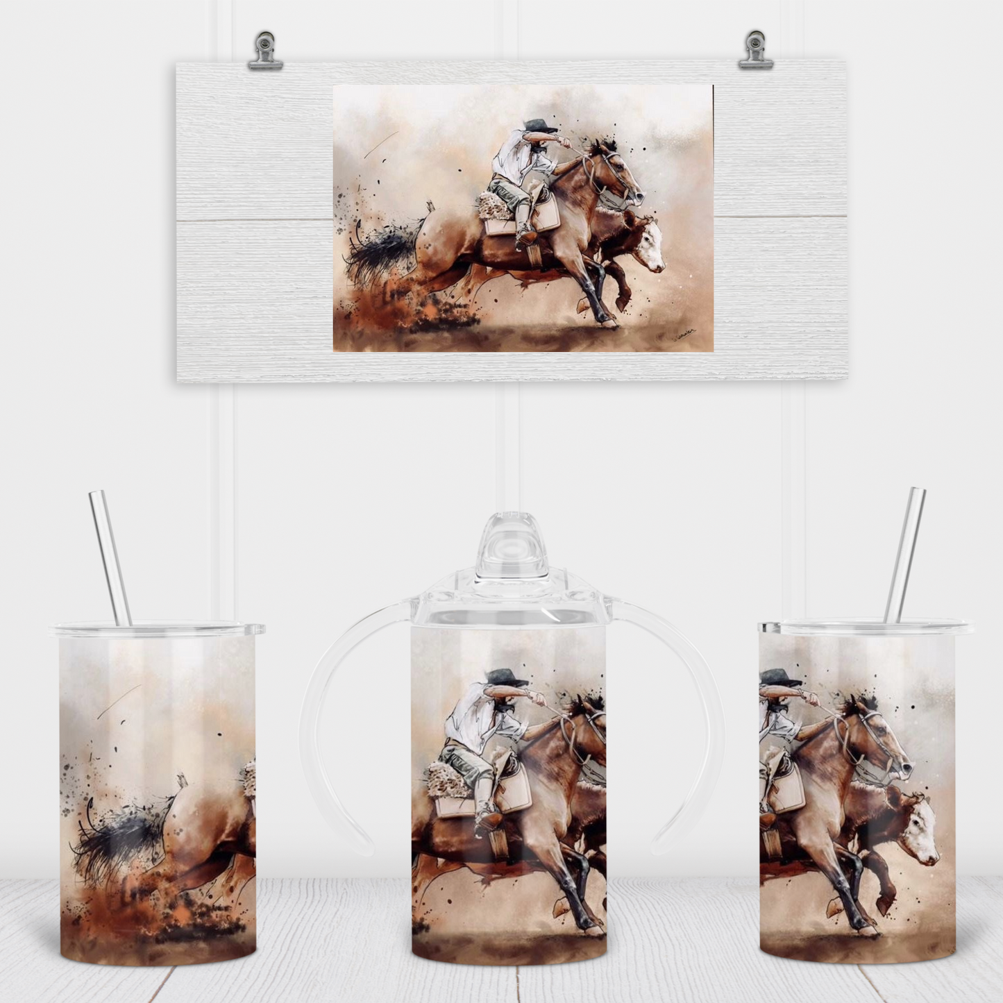 Campdraft Horse Sippy Cup