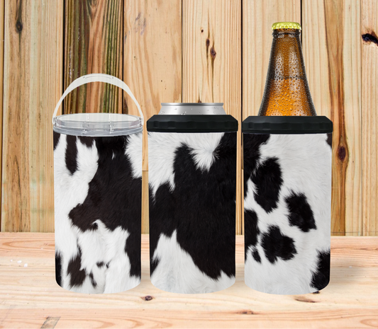 Black and White Cowhide 4 in 1