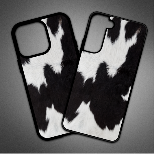 Black and White Cowhide Phone Case