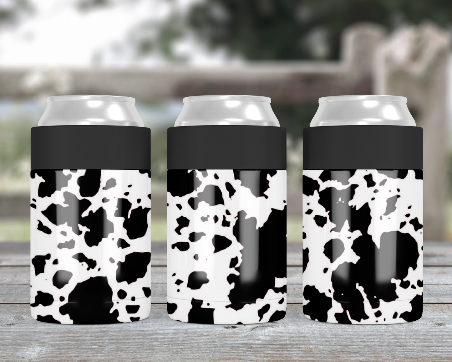 Cowprint Metal Can Cooler