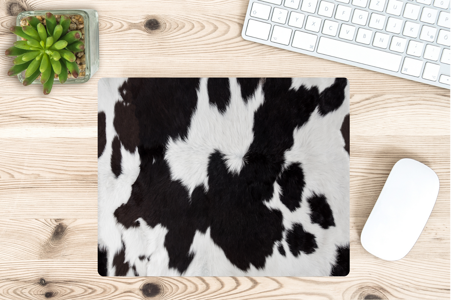 Cowhide Look Mouse Pad