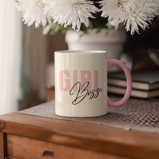 Pink Girl Boss Mug