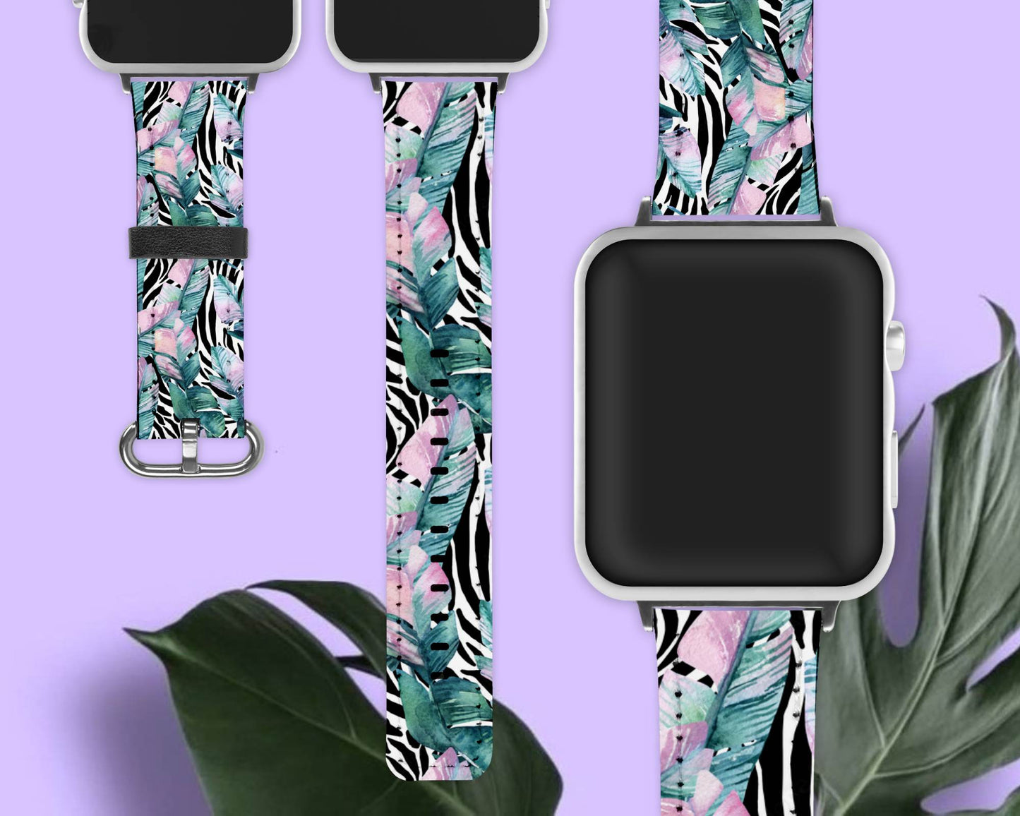 Tropical Leaf Apple Watch Band