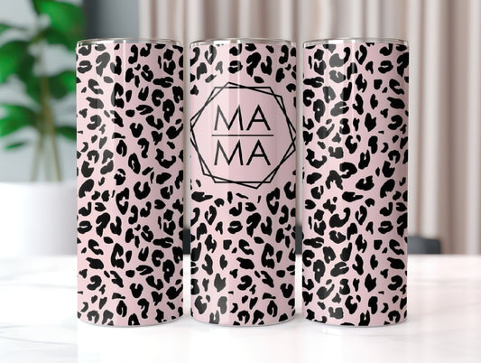 Pink Leopard MAMA Tumbler