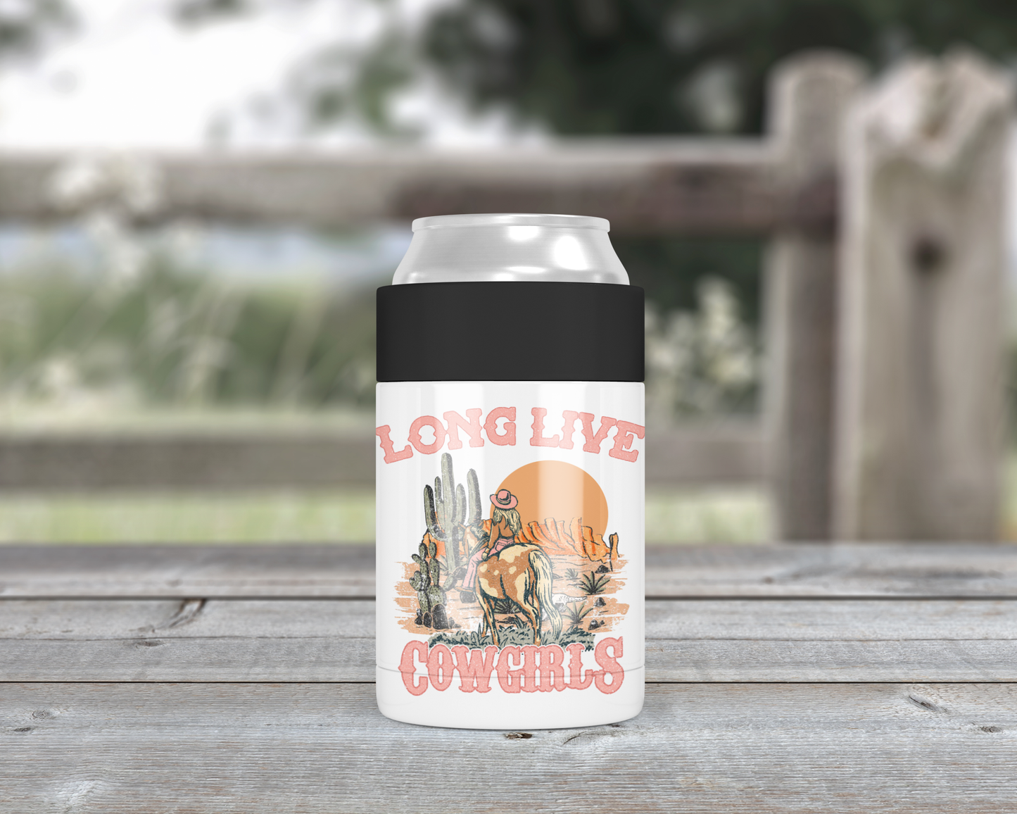 Copy of Long Live Cowgirls Metal Can Cooler