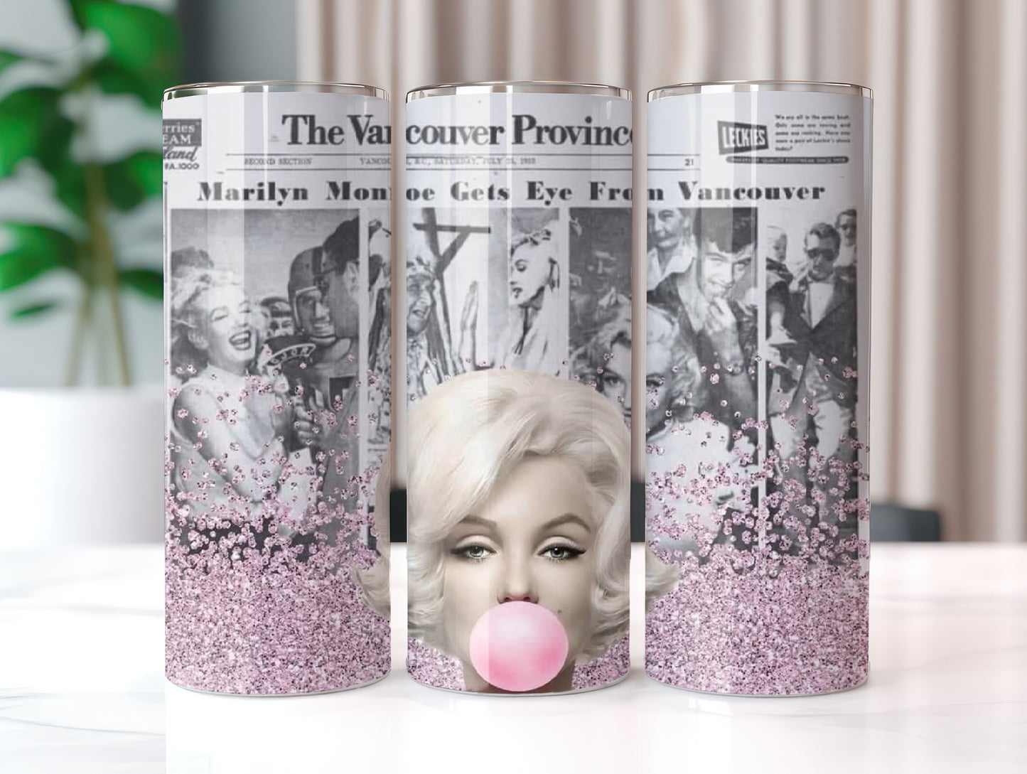 Pink Marilyn Tumbler