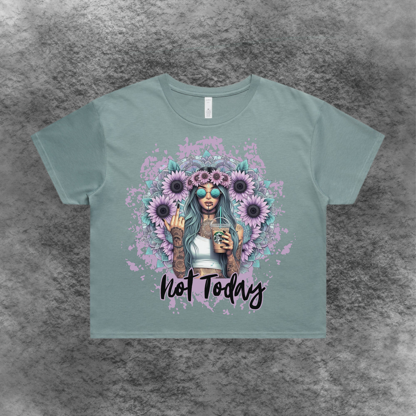 Not Today Crop Tee