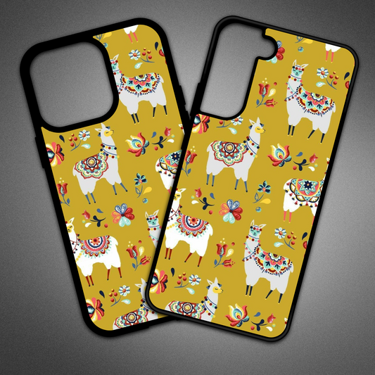 Mustard Llama Phone Case