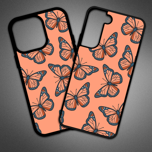 Orange Butterfly Phone Case