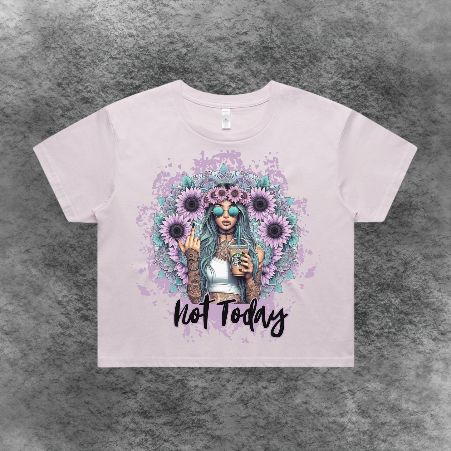 Not Today Crop Tee