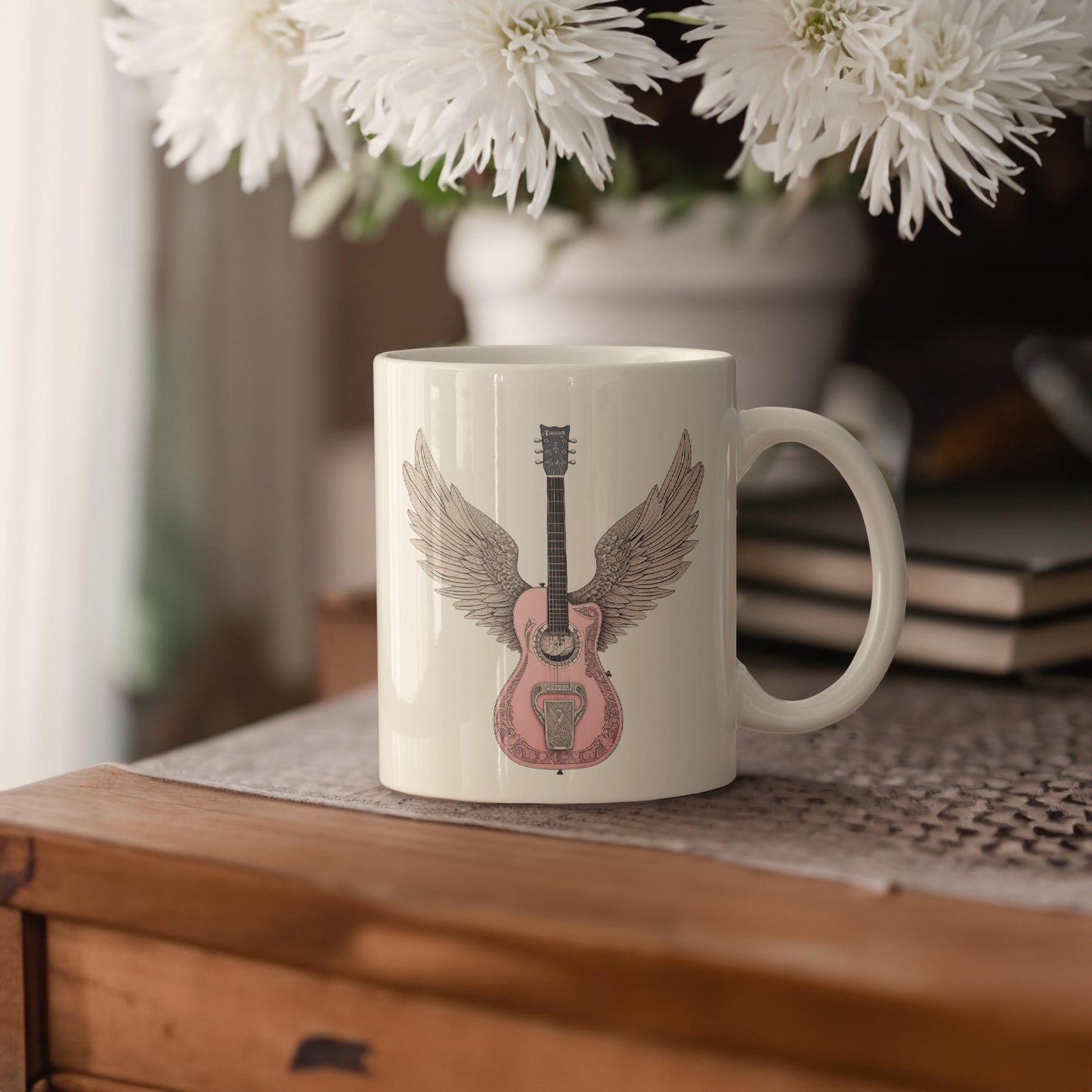 Pink Guitar Mug