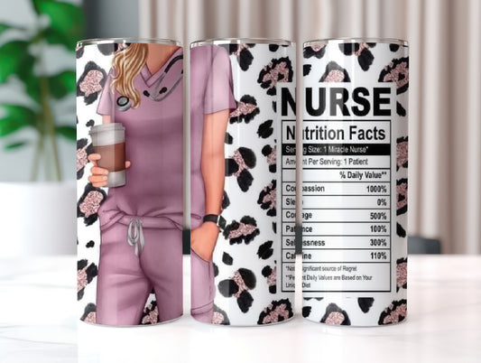 Pink Nurse Tumbler