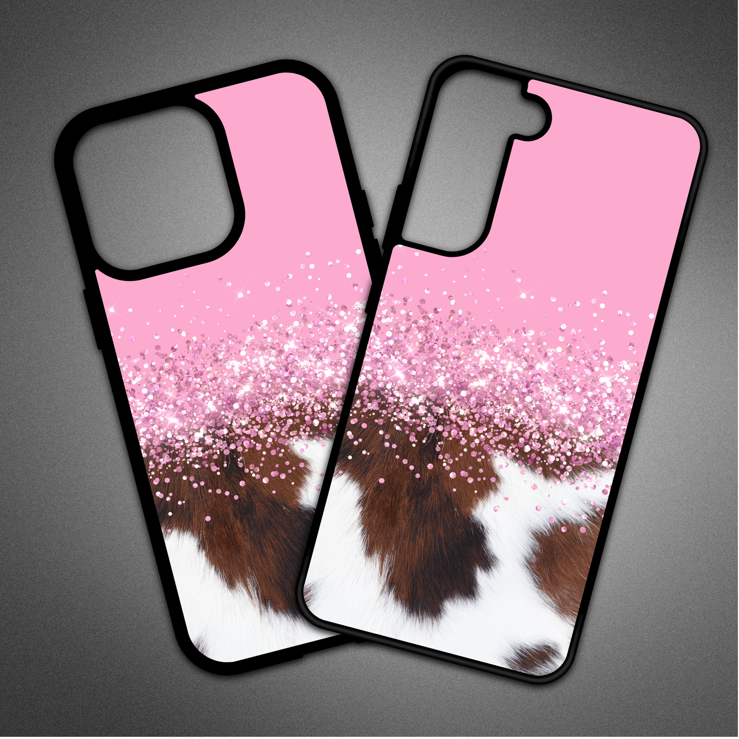 Pink Cowhide Phone Case