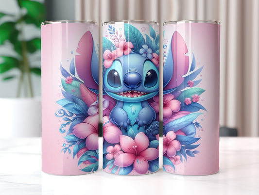 Pretty Pink Stitch 20oz Tumbler