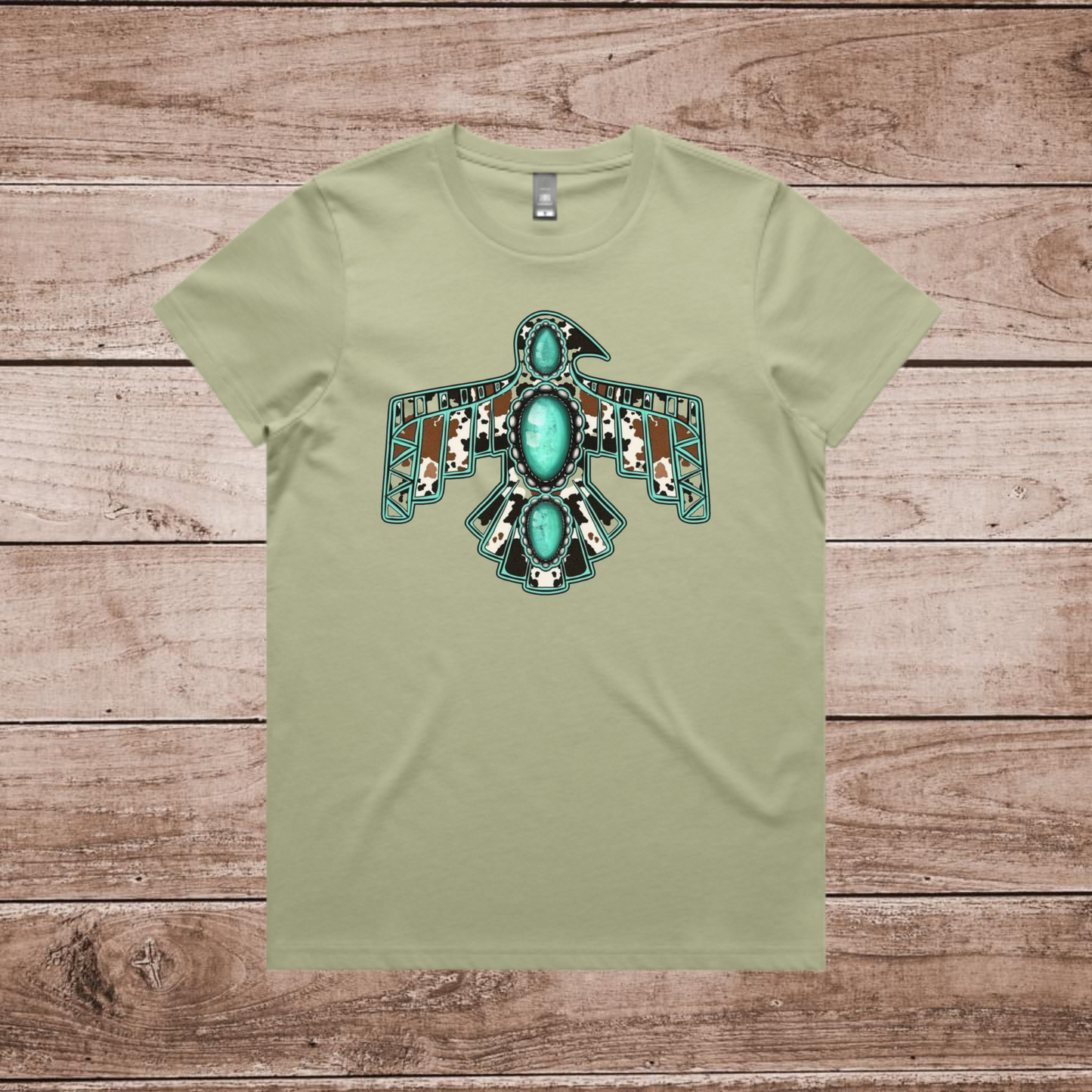 Turquoise Thunderbird Tee