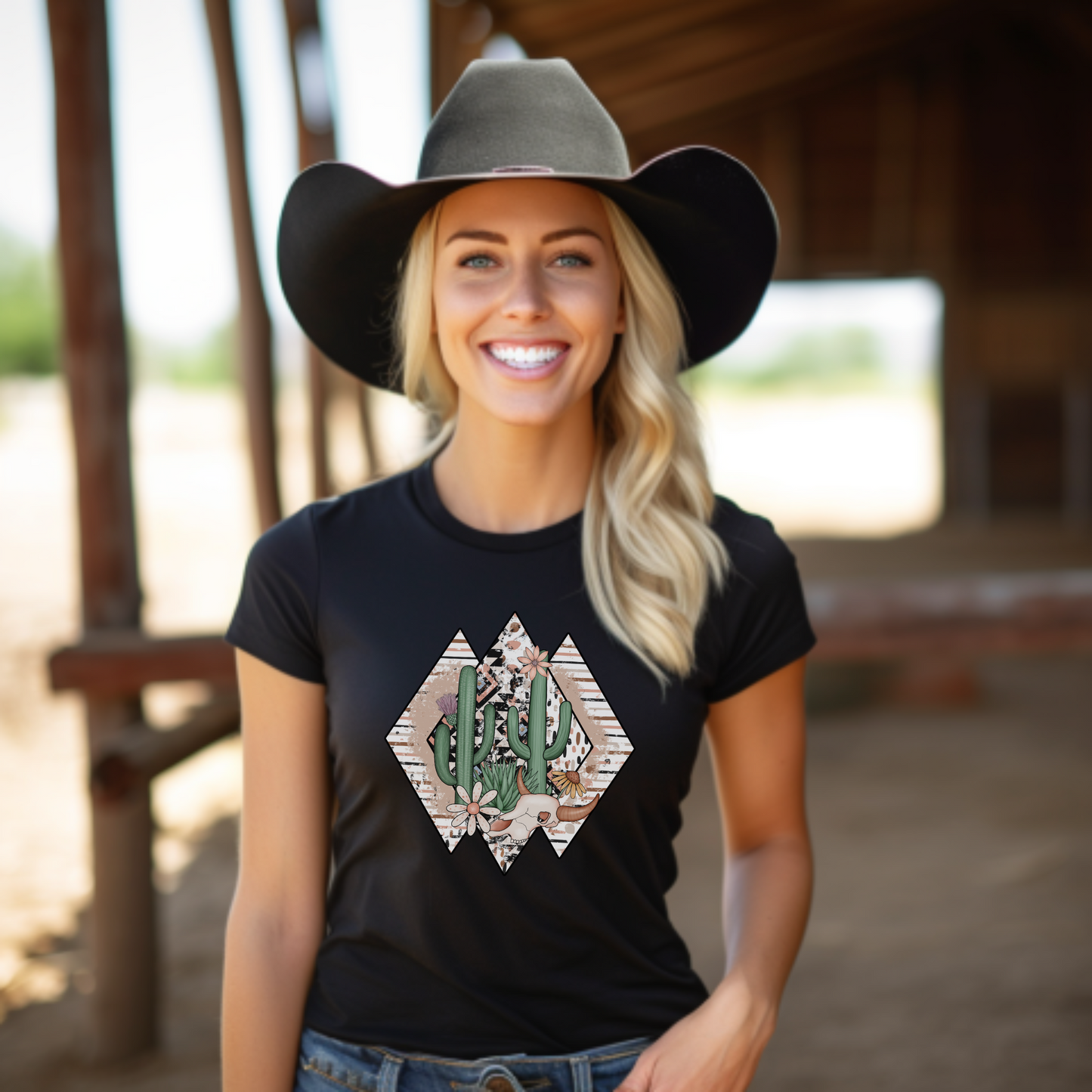 Aztec Cactus Tee