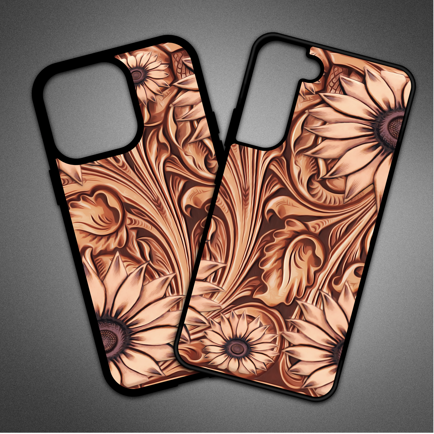 Tooled Leather Look Phone Case