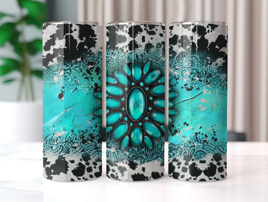 Turquoise Gem Tumbler