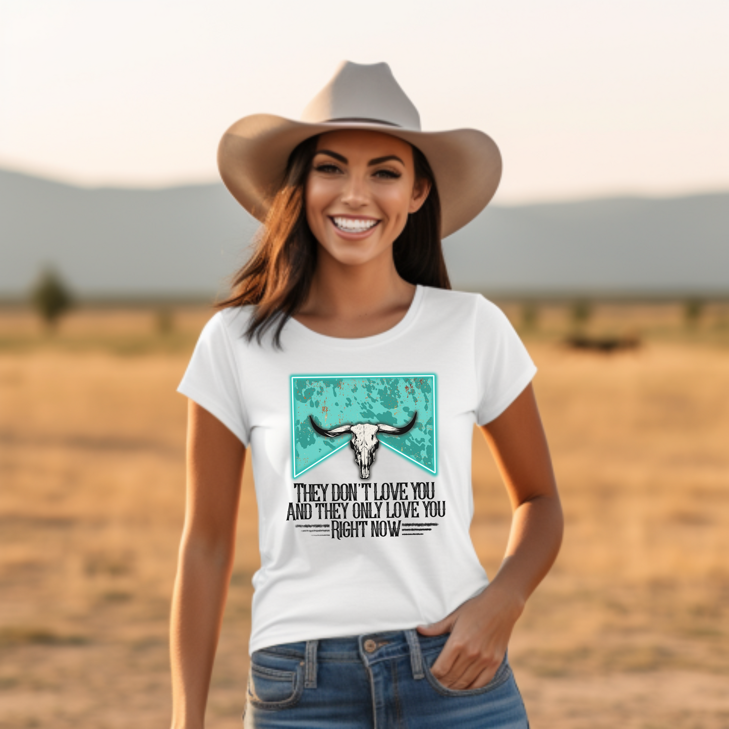 Turquoise Wallen Tee