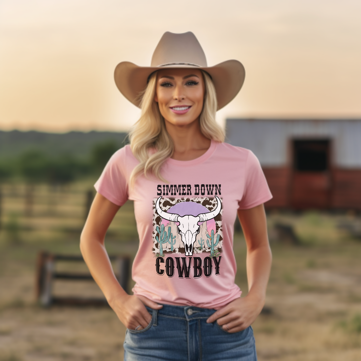 Simmer Down Cowboy Tee