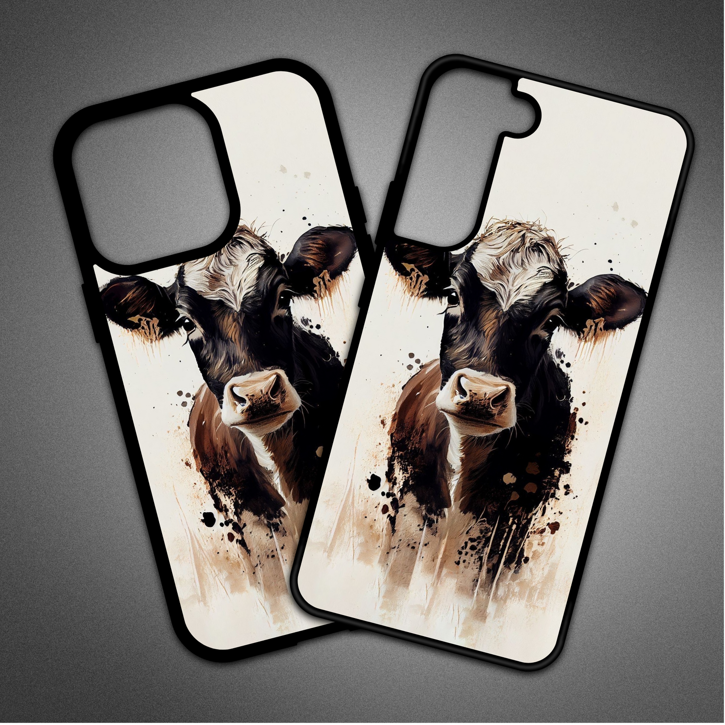 Water Colour Cow Phone Case