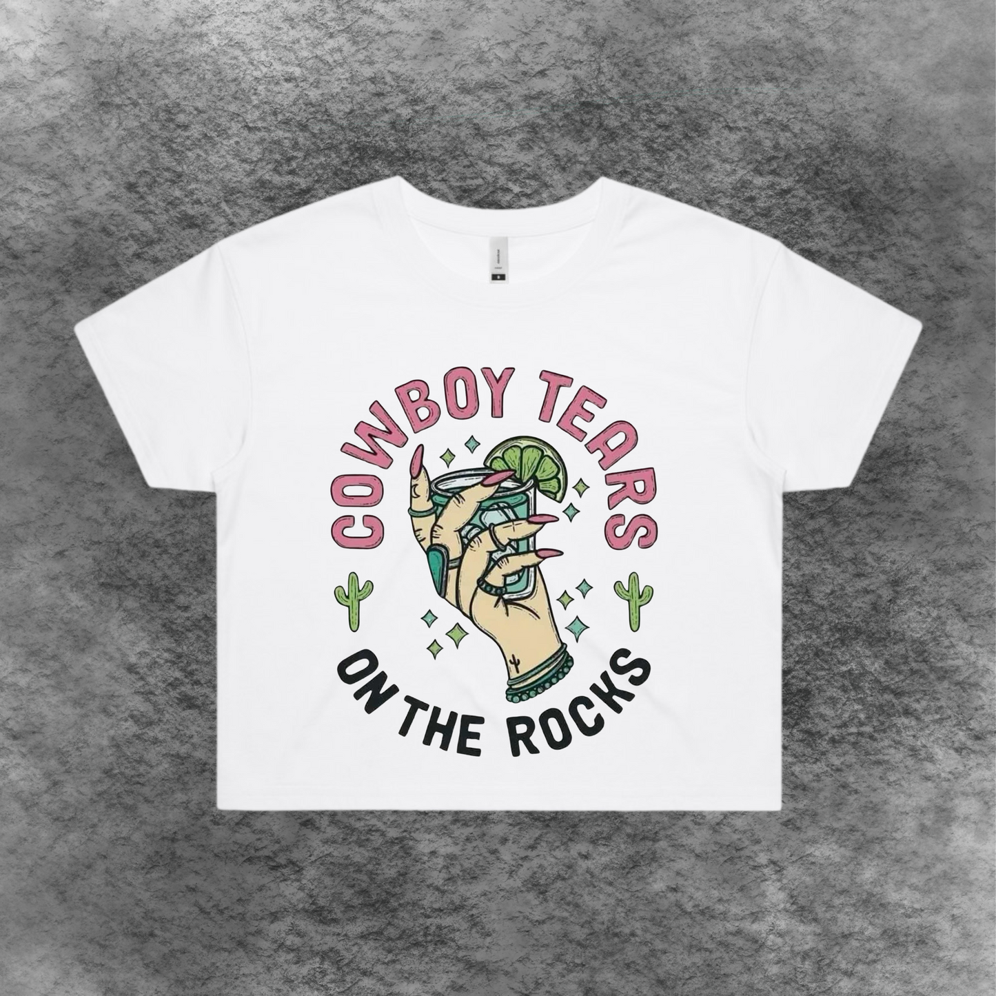 Cowboy Tears Crop Tee