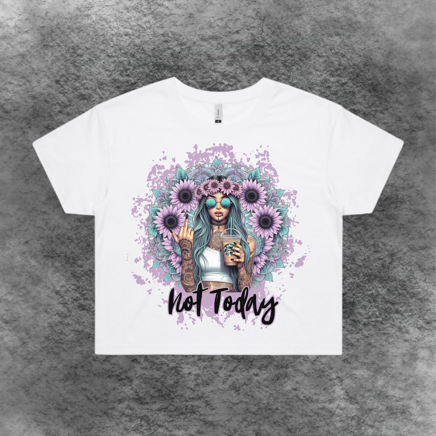 Not Today Crop Tee