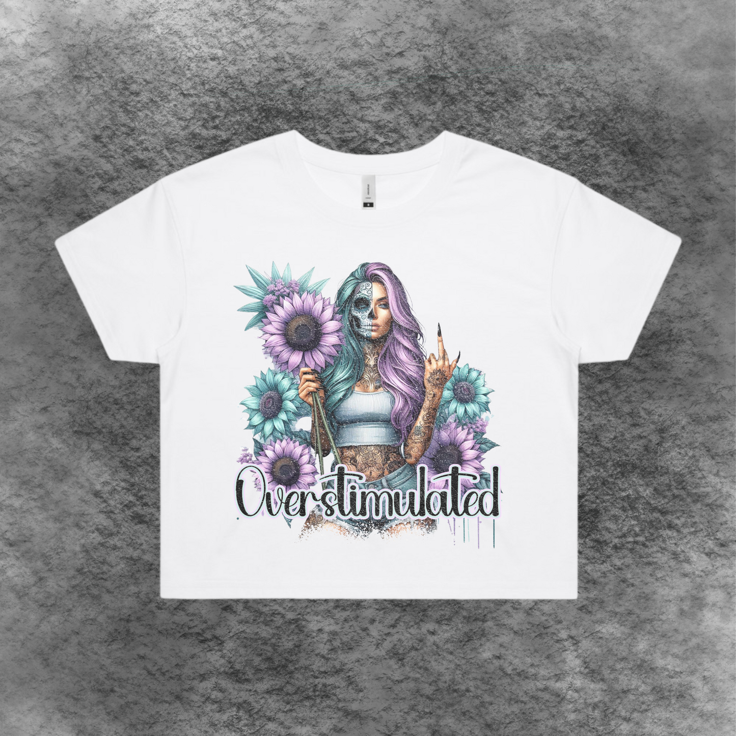 Overstimulated Crop Tee