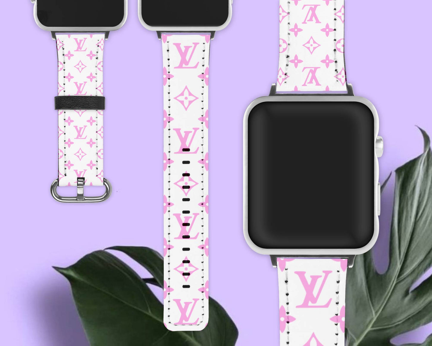 White and Pink LV Band