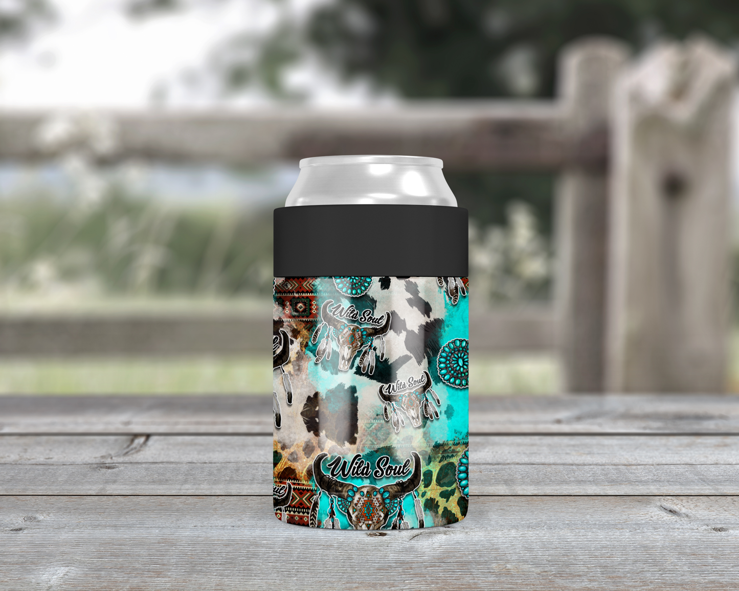 Wild Sould Collage Metal Can Cooler